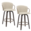 MidCentury Faux Leather Wood 26