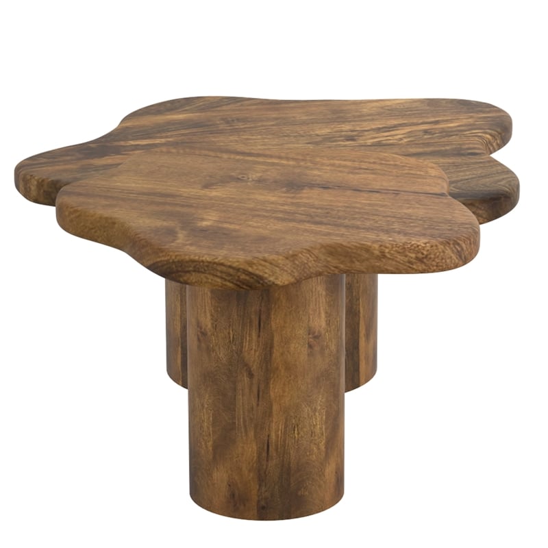 Inspire 2pc Coffee Table Set Walnut