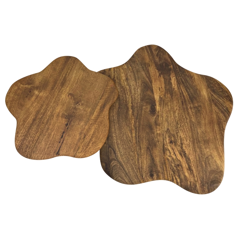 Inspire 2pc Coffee Table Set Walnut