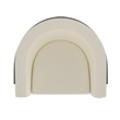 Inspire Modern Boucle Fabric Accent Chair Ivory and Black