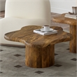 Inspire MidCentury Modern Solid Wood Small Coffee Table Walnut