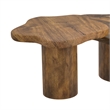 Inspire MidCentury Modern Solid Wood Small Coffee Table Walnut