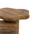 Inspire MidCentury Modern Solid Wood Small Coffee Table Walnut