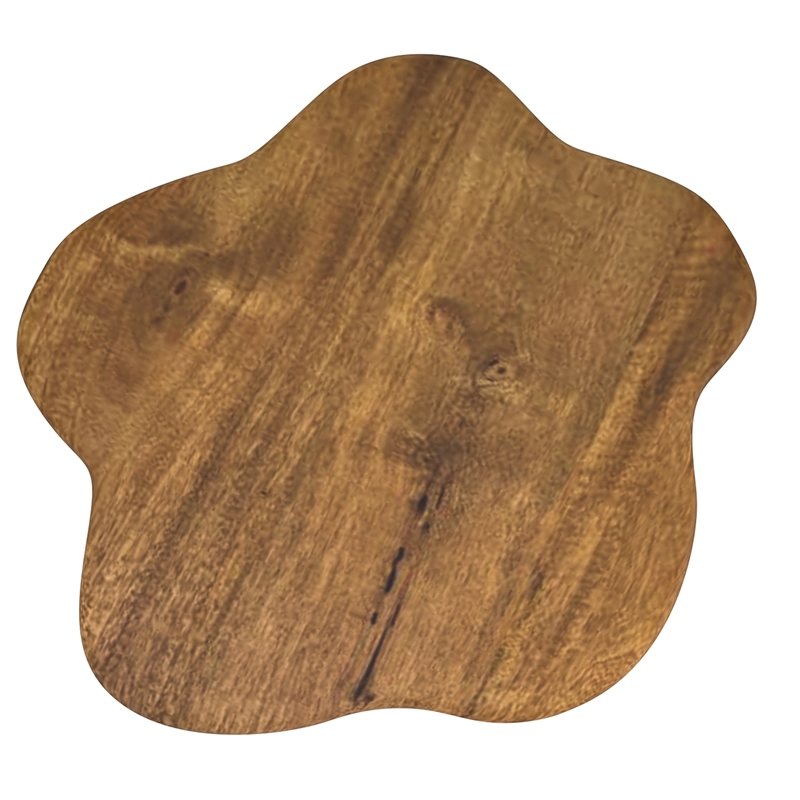 Inspire MidCentury Modern Solid Wood Small Coffee Table Walnut