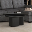 Inspire MidCentury Modern Solid Wood 2pc Coffee Table Set Black