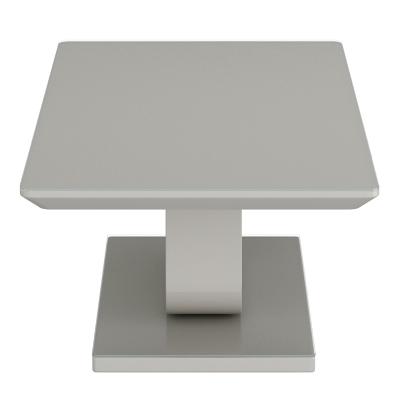 Inspire Contemporary MDF Glass Rectangular Coffee Table Grey
