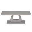 Inspire Contemporary MDF Glass Rectangular Coffee Table Grey