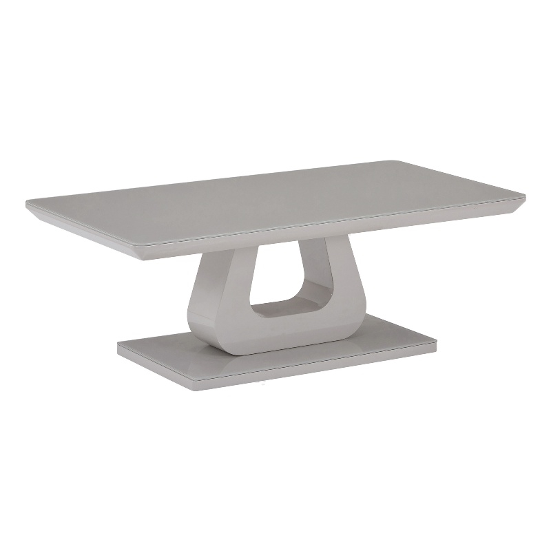 Inspire Contemporary MDF Glass Rectangular Coffee Table Grey