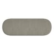 Inspire Modern Boucle Fabric Oval Bench Grey