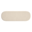Inspire Modern Boucle Fabric Oval Bench Cream
