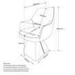 Inspire Contemporary Faux Leather Dining/Accent Chair with Swivel - Beige