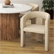 Inspire Modern Fabric Dining Chair in Beige (Set of 2)