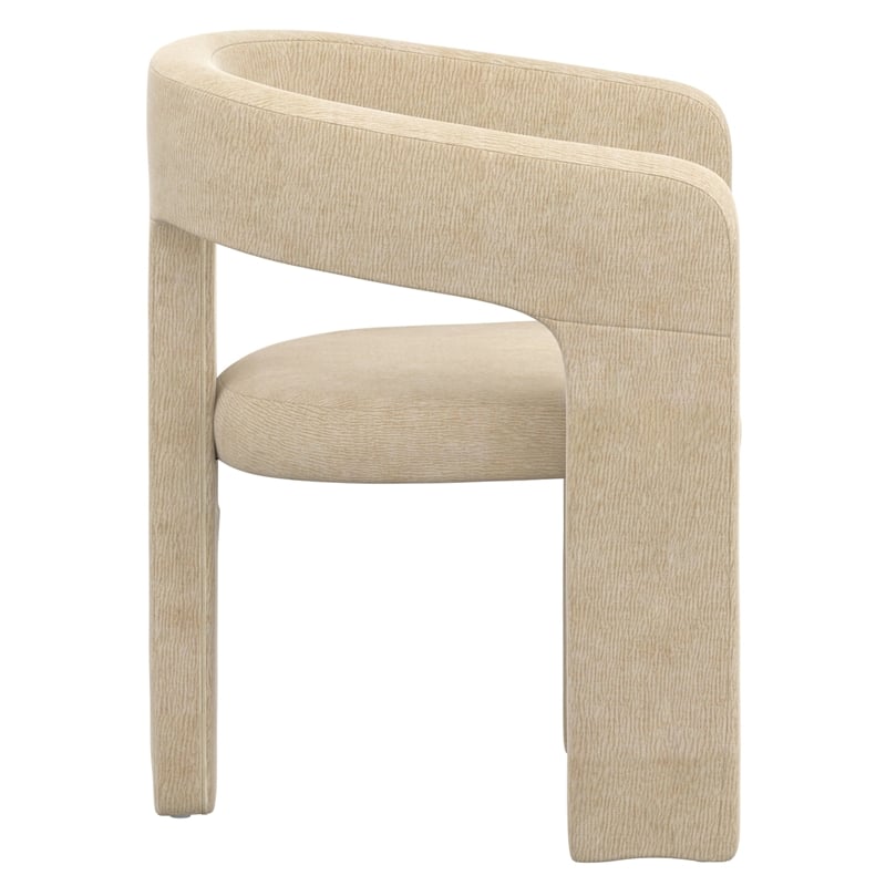 Inspire Modern Fabric Dining Chair in Beige (Set of 2)