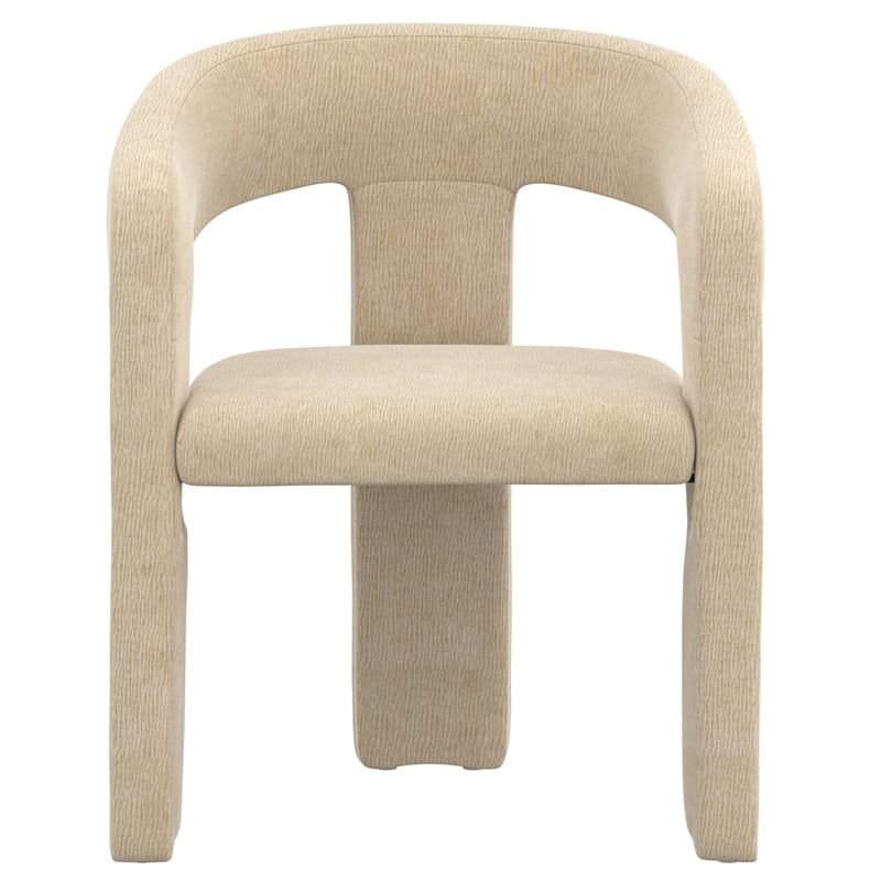 Inspire Modern Fabric Dining Chair in Beige (Set of 2)