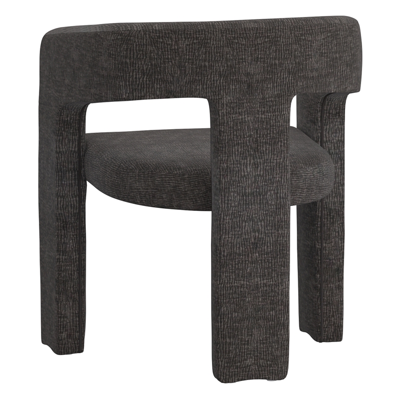 Inspire Modern Fabric Dining Chair in Charcoal (Set of 2)