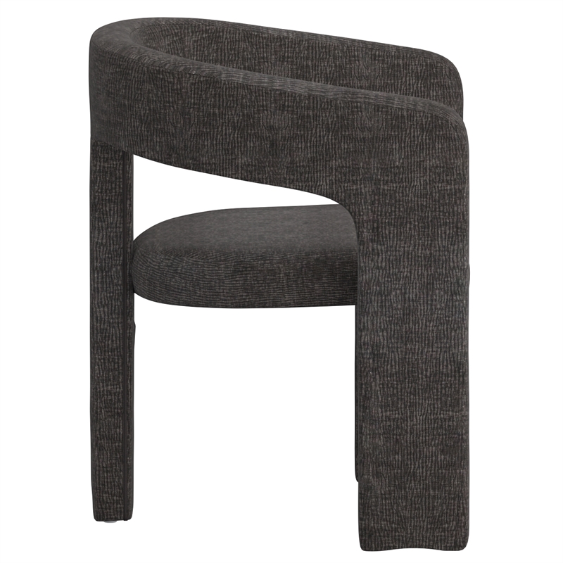 Inspire Modern Fabric Dining Chair in Charcoal (Set of 2)