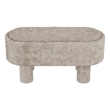 Inspire Modern Fabric Storage Ottoman Bench - Beige