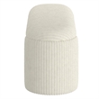 Inspire Modern Fabric Storage Ottoman - Ivory