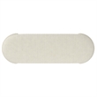 Inspire Modern Fabric Storage Ottoman - Ivory