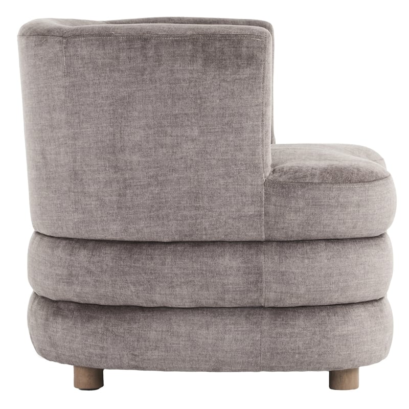 Inspire Contemporary Velvet Accent Chair - Dark Taupe