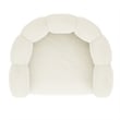 Inspire Modern Faux Fur Accent Chair - Ivory