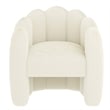Inspire Modern Faux Fur Accent Chair - Ivory