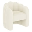 Inspire Modern Faux Fur Accent Chair - Ivory
