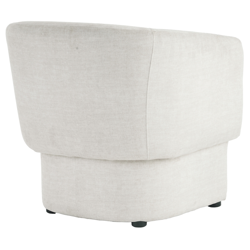 Inspire Contemporary Velvet Accent Chair - Beige