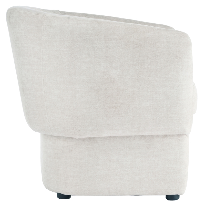 Inspire Contemporary Velvet Accent Chair - Beige