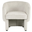Inspire Contemporary Velvet Accent Chair - Beige