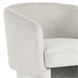 Inspire Contemporary Velvet Accent Chair - Beige