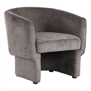 Inspire Contemporary Velvet Accent Chair - Dark Taupe