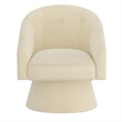 Inspire Modern Velvet Accent Chair - Ivory