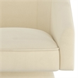 Inspire Modern Velvet Accent Chair - Ivory