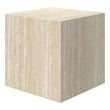 Inspire Contemporary ECC Concrete Square Accent Table - Travertine