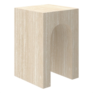 Inspire Contemporary ECC Concrete Square Accent Table - Travertine