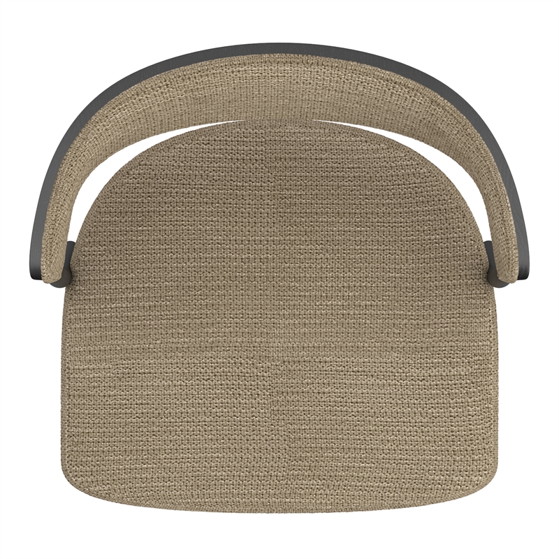 Inspire Fabric Bentwood Metal Adjustable Air-Lift Stool in Beige/Black(Set of 2)