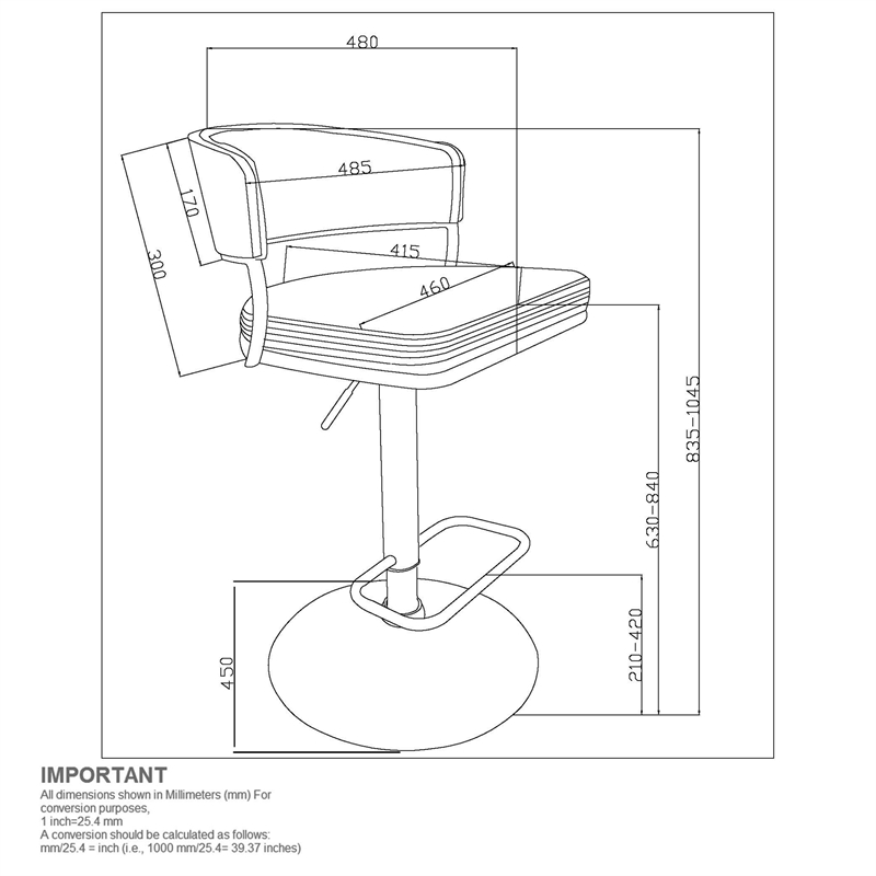 Inspire Fabric Bentwood Metal Adjustable Air-Lift Stool in Beige/Black(Set of 2)