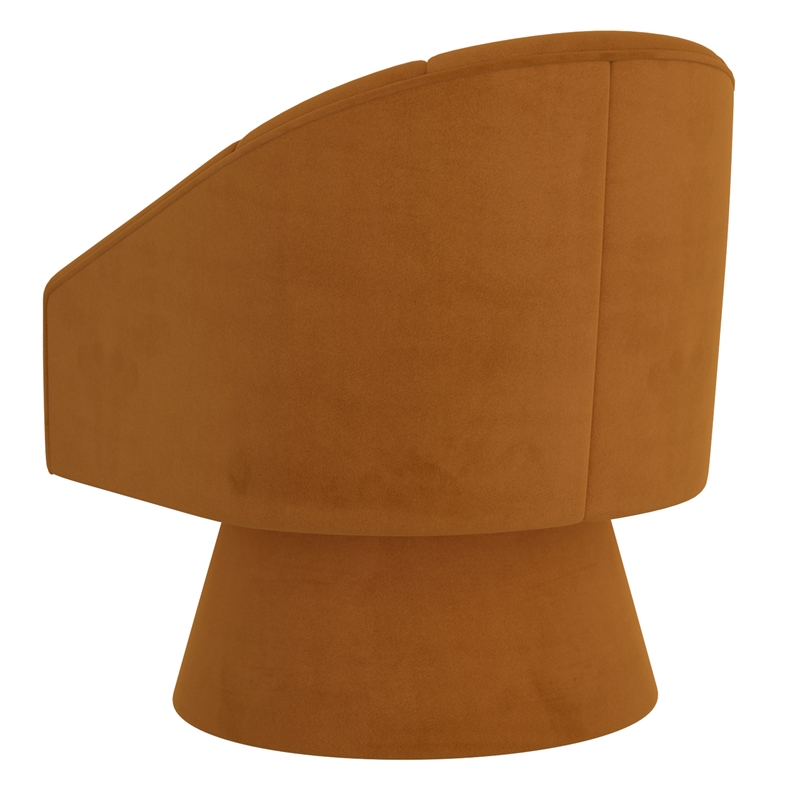 Inspire Modern Velvet Accent Chair - Tan