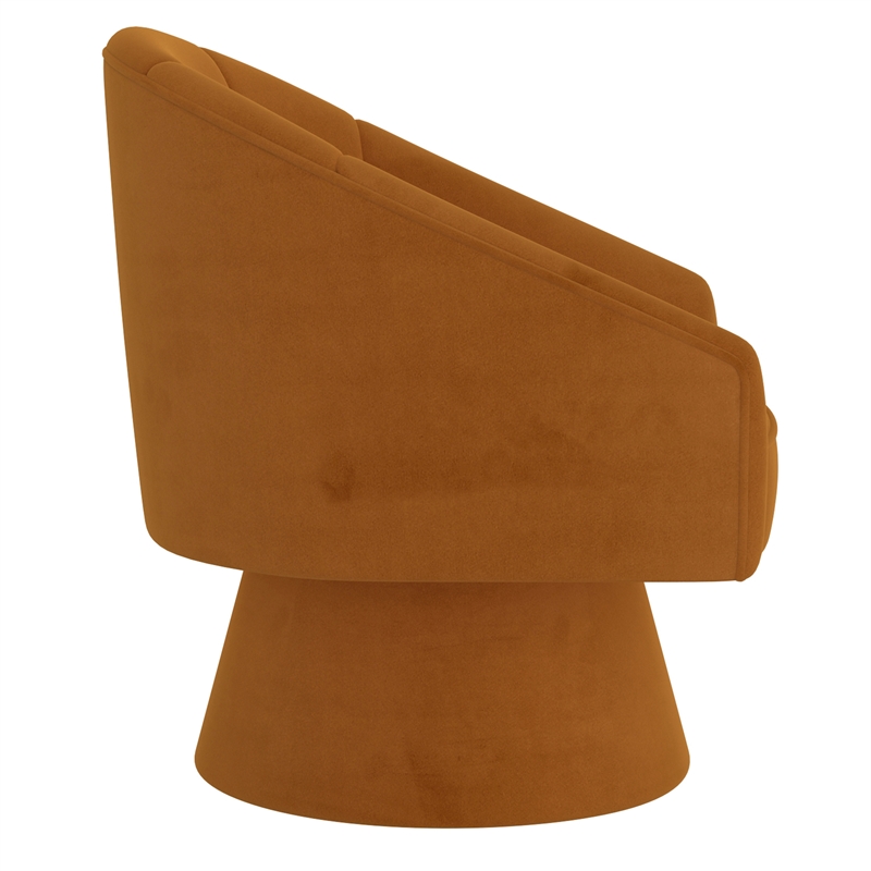 Inspire Modern Velvet Accent Chair - Tan