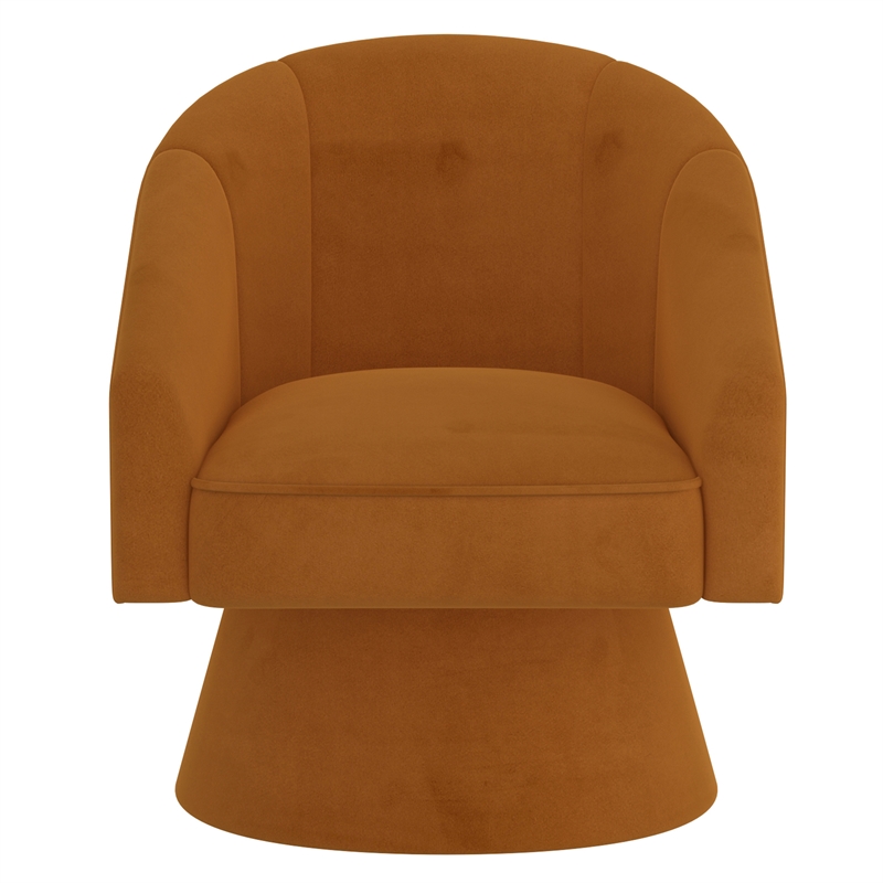 Inspire Modern Velvet Accent Chair - Tan
