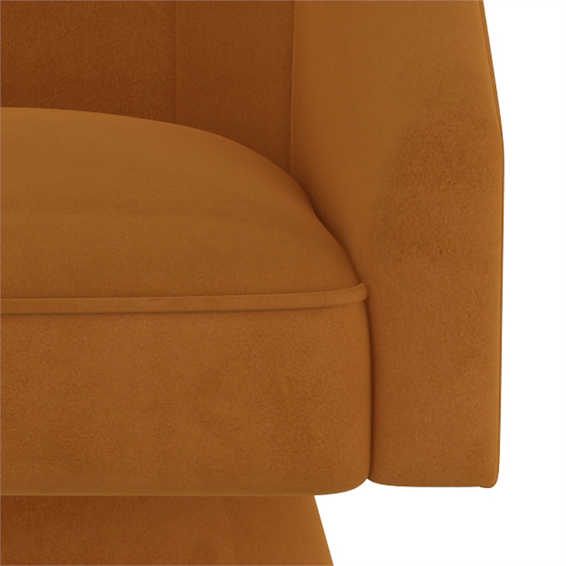 Inspire Modern Velvet Accent Chair - Tan