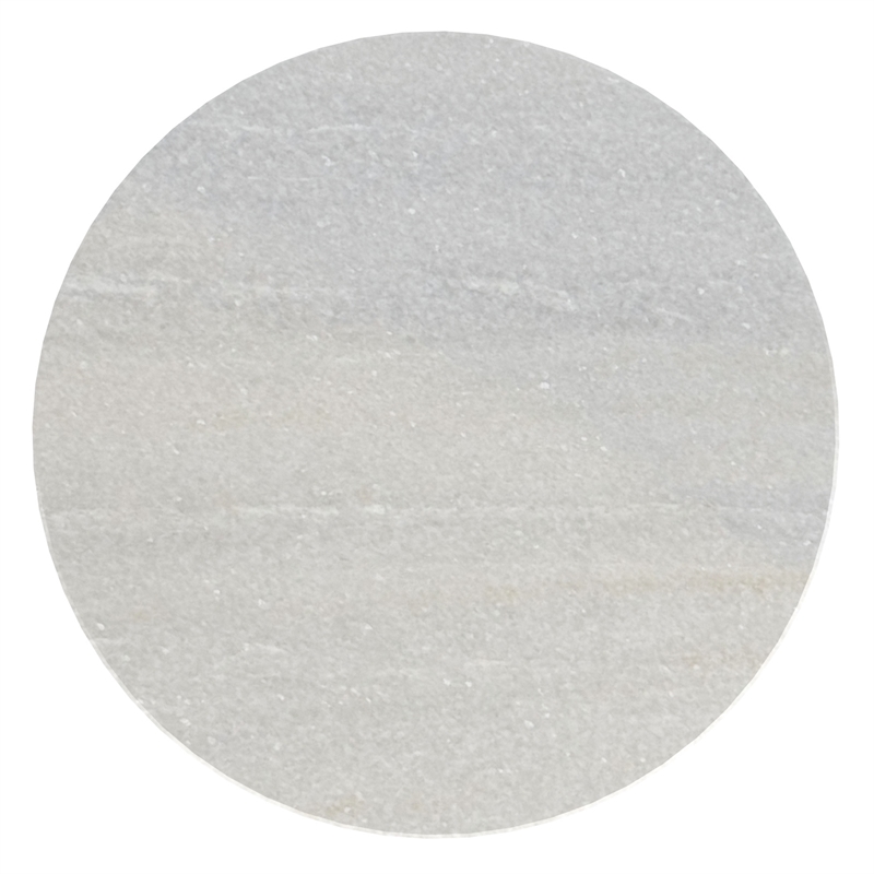 Inspire Modern Industrial Marble & Brass Accent Table - White & Aged Gold