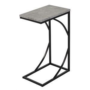 whi darcy c-base contemporary mdf/metal accent table