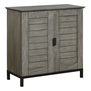 whi faro 2-door modern mdf wood/metal storage cabinet