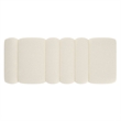 WHI Contemporary Boucle Fabric Large Ottoman Bench Ivory