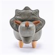 Home 2 Office Dean The Dinosaur Fabric Storage Ottoman/Stool in Gray/Natural