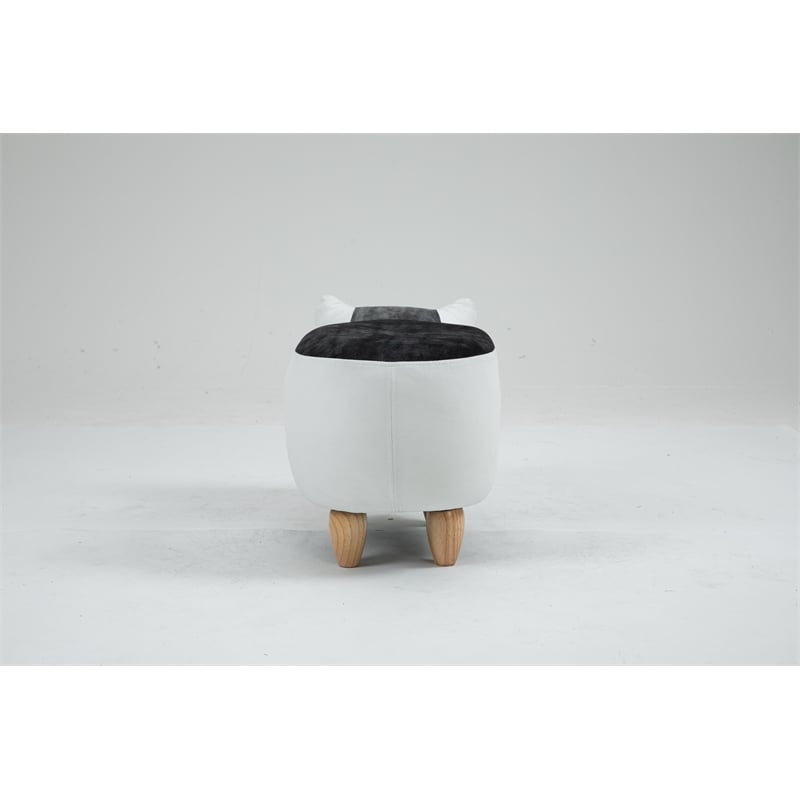 Home 2 Office Cat Condo Fabric Pet House Ottoman in Multi-Color