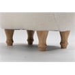 Home 2 Office Llama Animal Solid Wood & Fabric Storage Ottoman in Beige/White