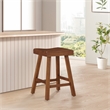 Jackson 24in Saddle Barstool - Medium Oak finish